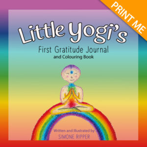 Little Yogi's First Gratitude Journal - Cover Image - Printable